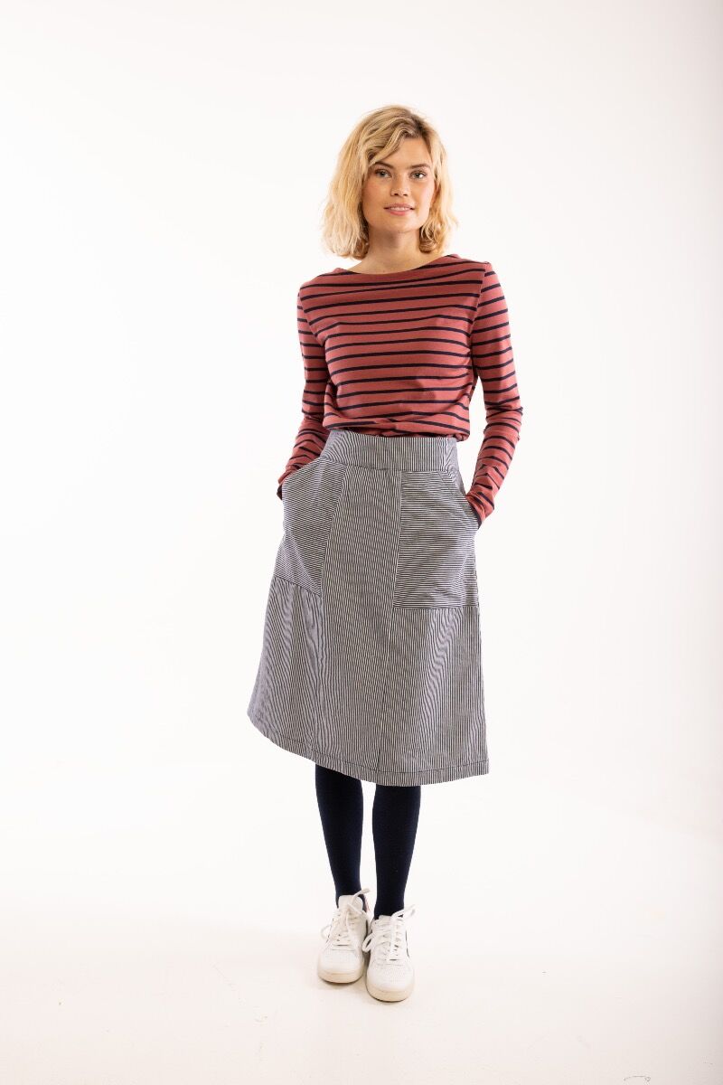 Danemaren Denim Skirt Milkboy Stripe