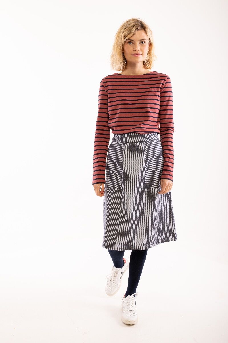 Danemaren Denim Skirt Milkboy Stripe