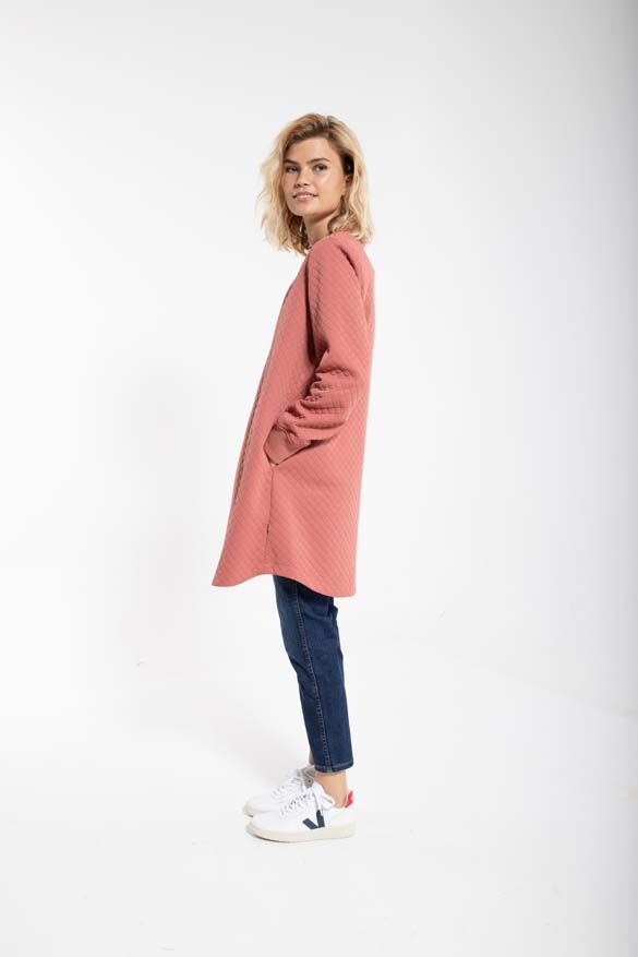 Danemaude Thermo Coat Grey Rose