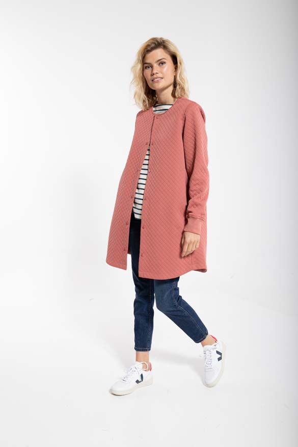 Danemaude Thermo Coat Grey Rose