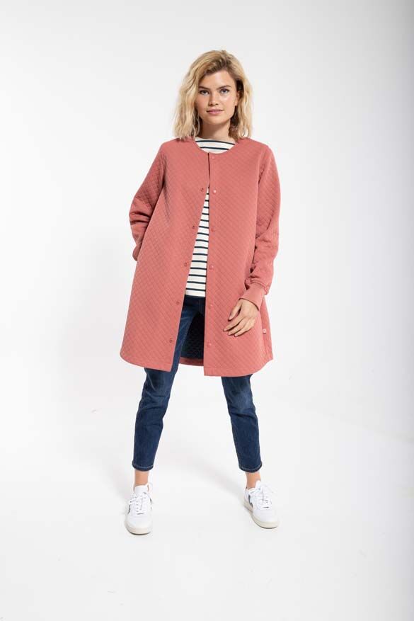 Danemaude Thermo Coat Grey Rose