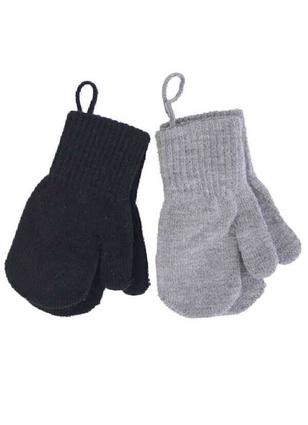 Melton 2-Pak Baby Luffer Black/Light Grey