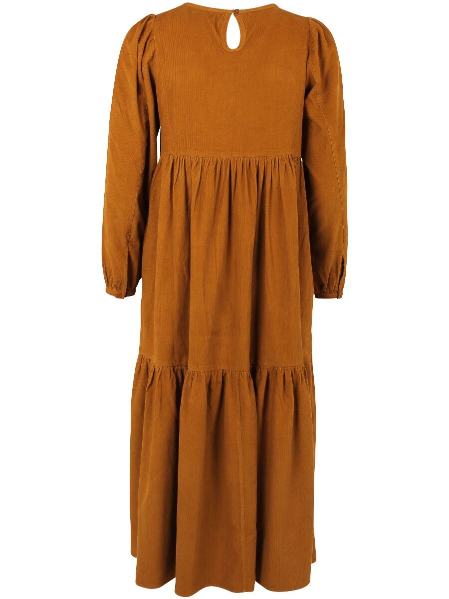 Danoktober Cord Dress Mustard