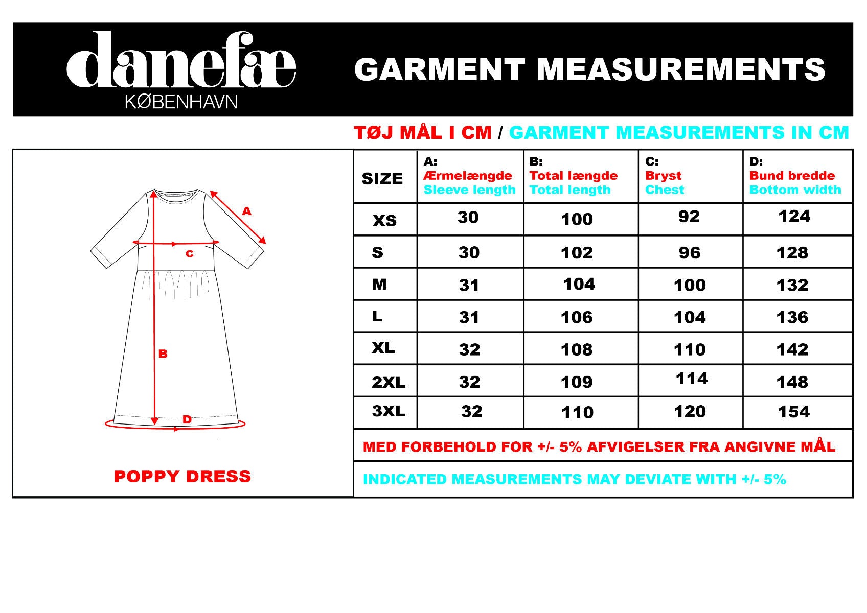 Danepoppy Dress Black BOTANICAL