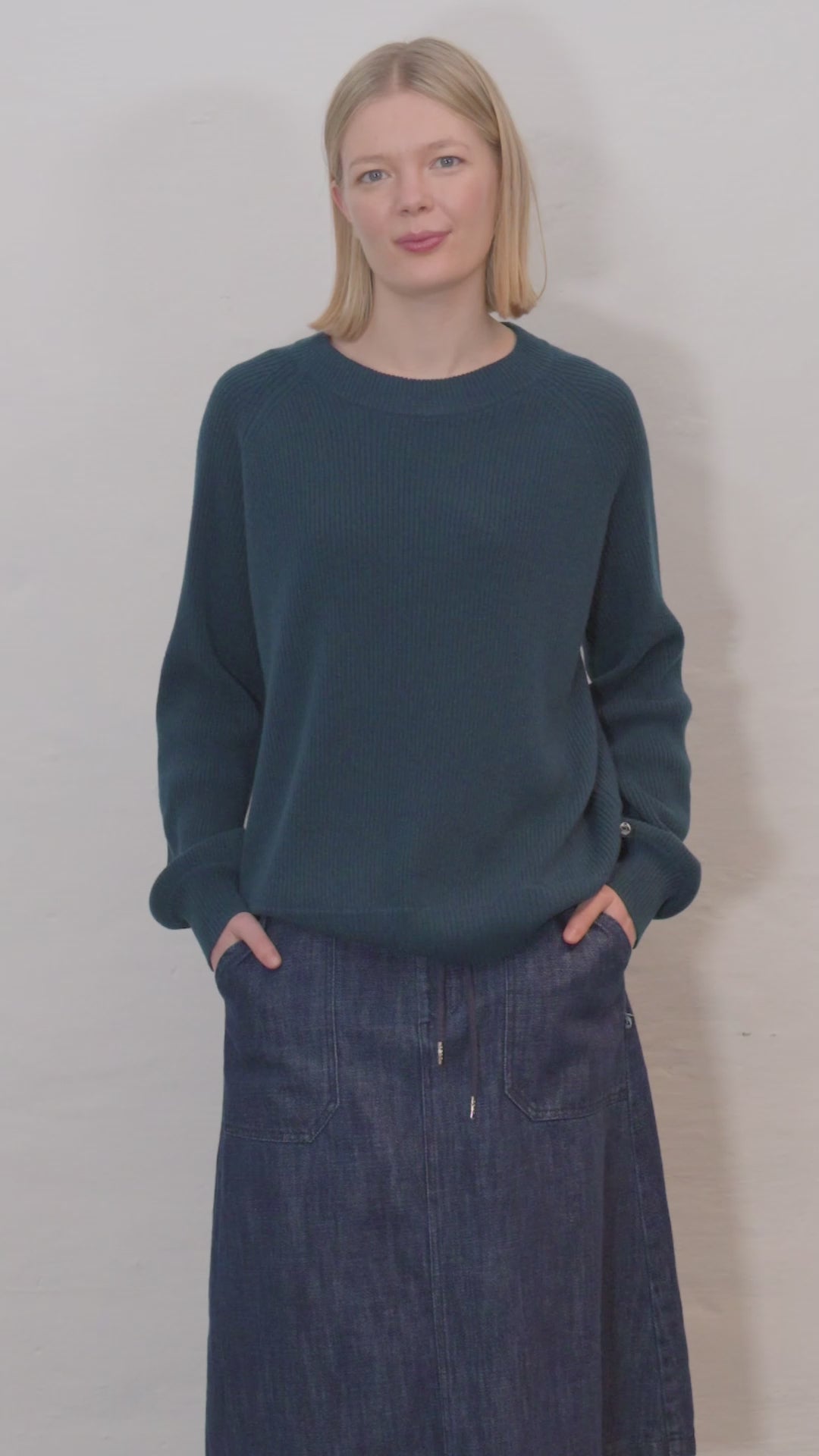 Danerelation Chunky Wool Sweater Dk Slate
