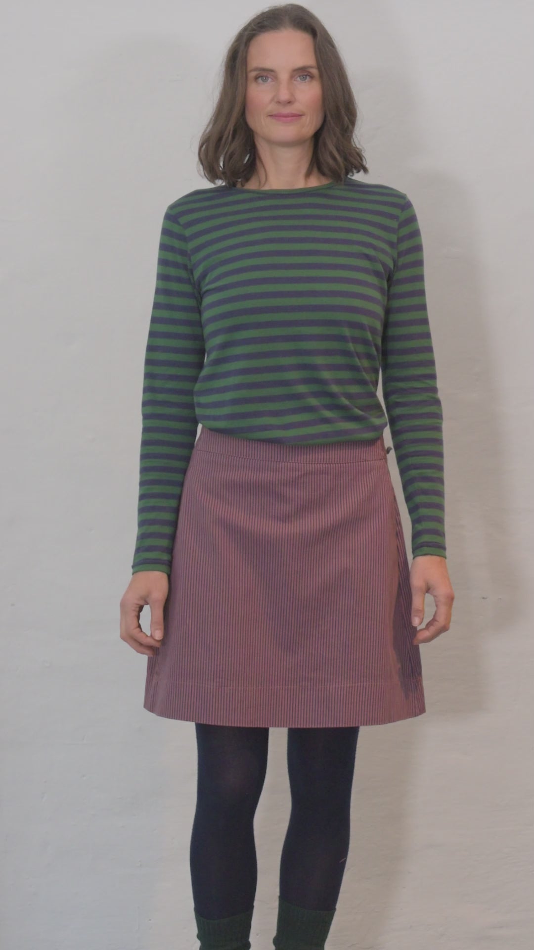 Danejubii Modal Tee Dk Navy/Dk Pine