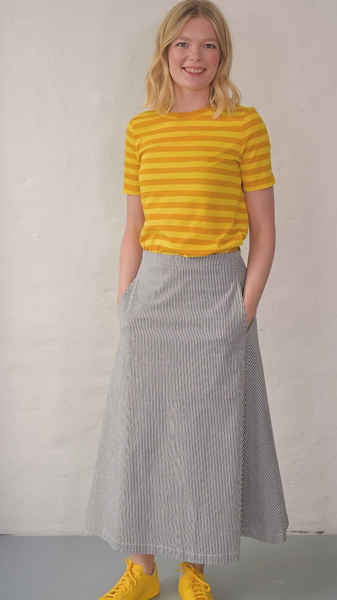 Daneradisse Light Canvas Skirt Milkboy Stripe