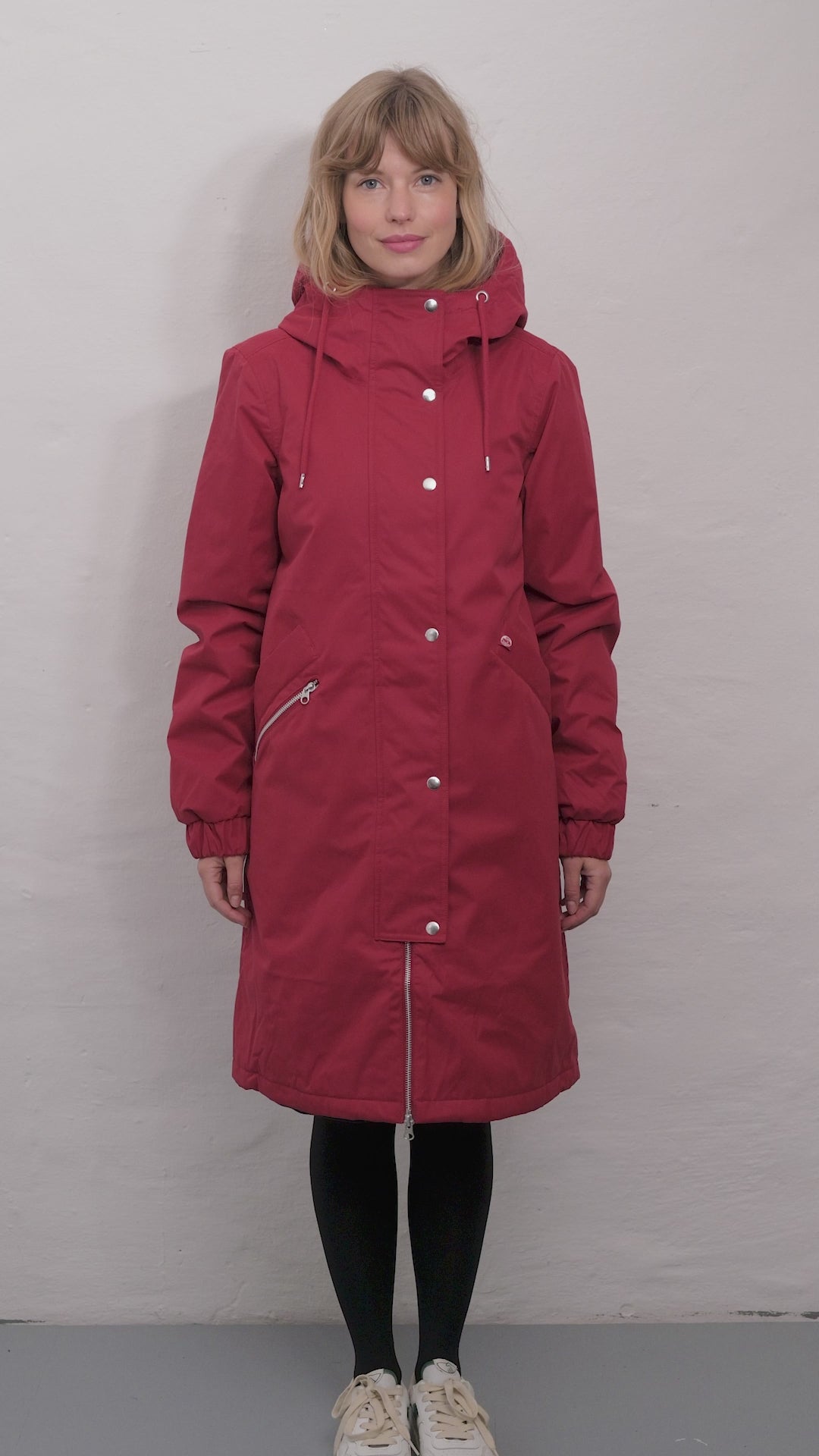 Danebrunhilde Winter Parka Dark Red