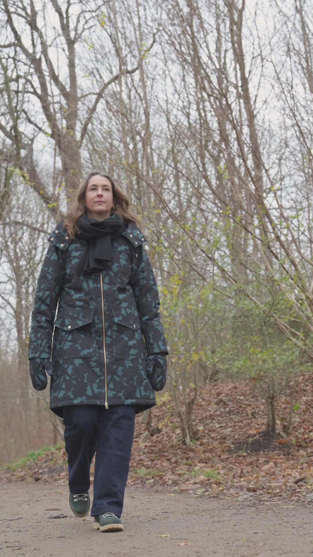 Daneturell Winter Coat Dk Slate BRAMBLE