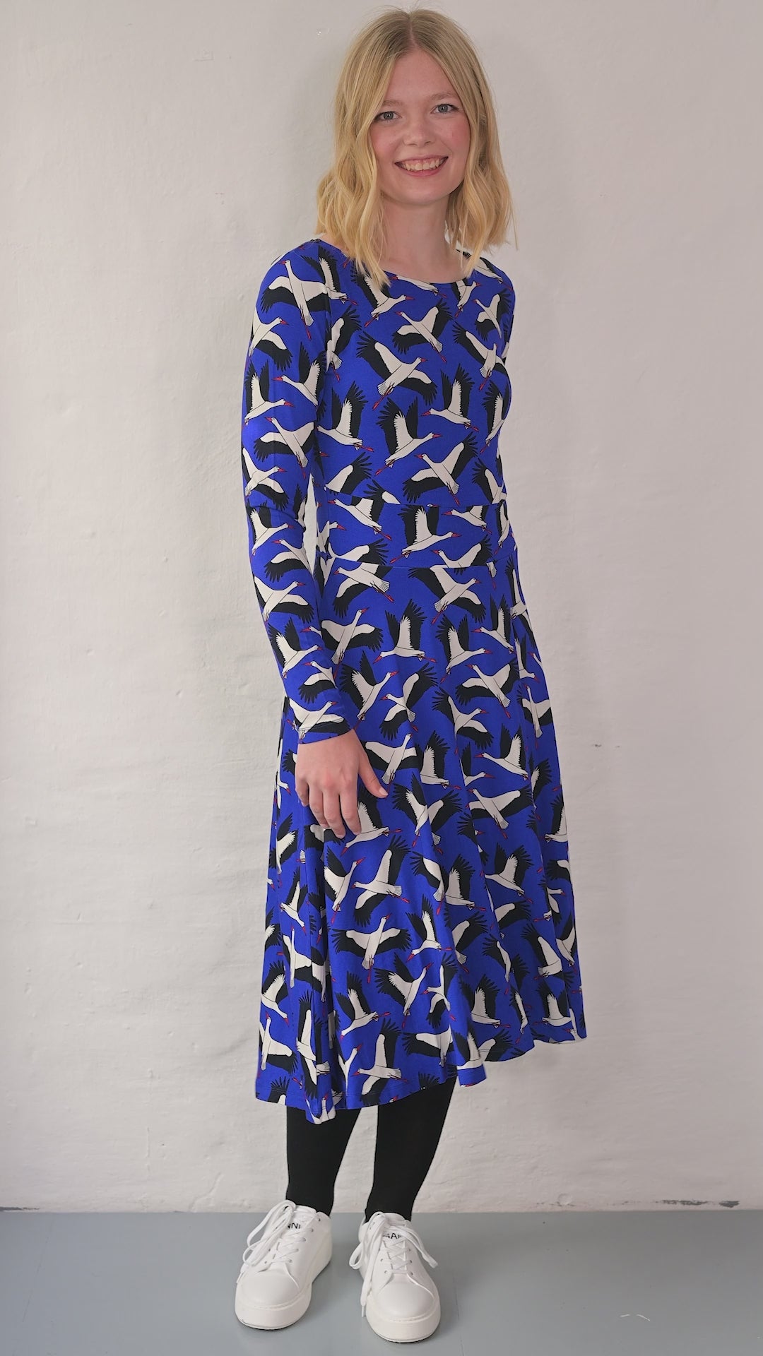 Danesigrid Viscose Dress Klein Blue STORK