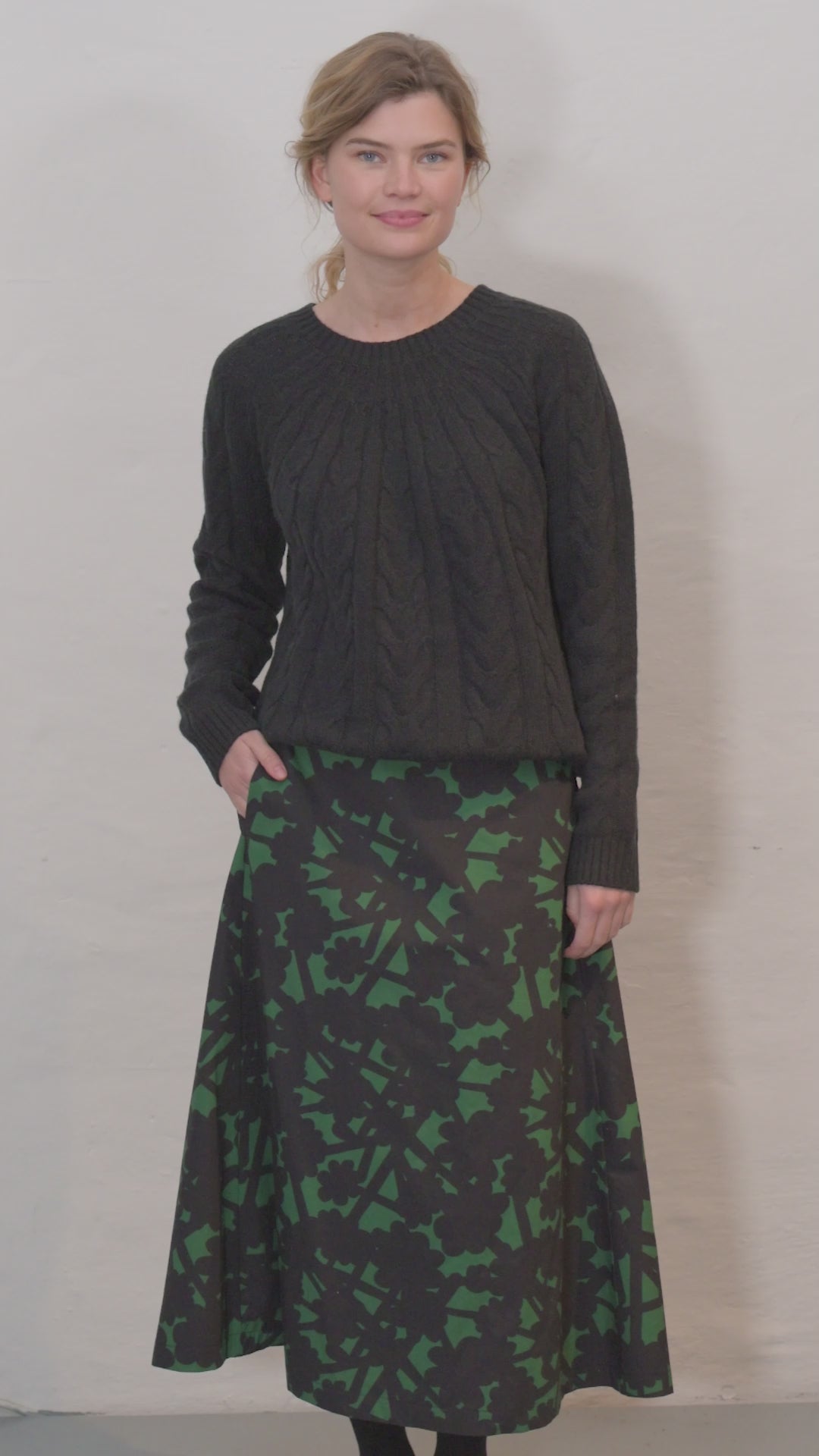 Danecable Knit Wool Sweater Black
