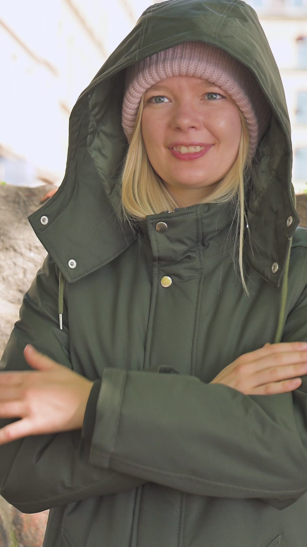 Danemargrethe Winter Coat Dark Army