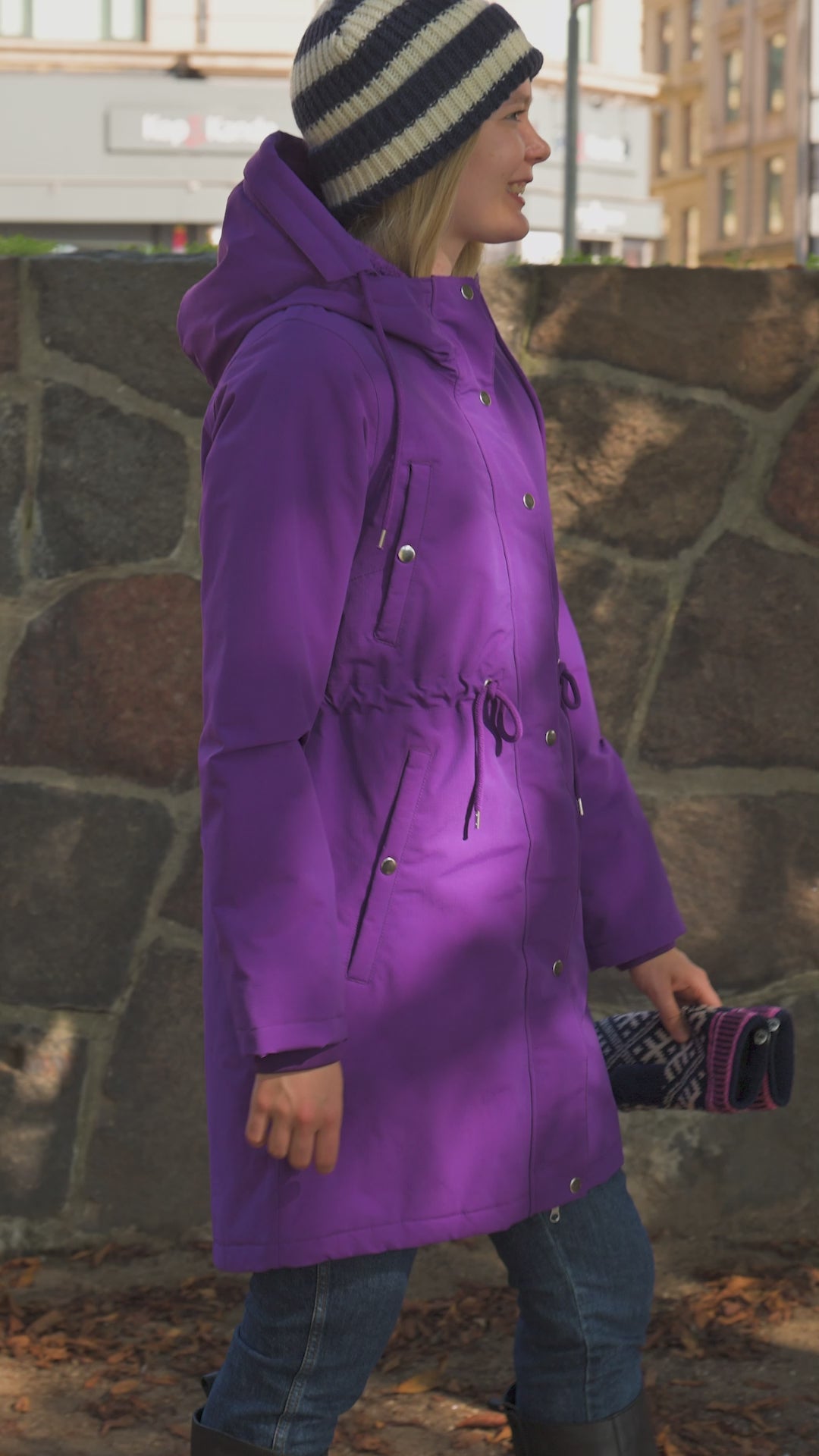Danenora Winter Parka Purple