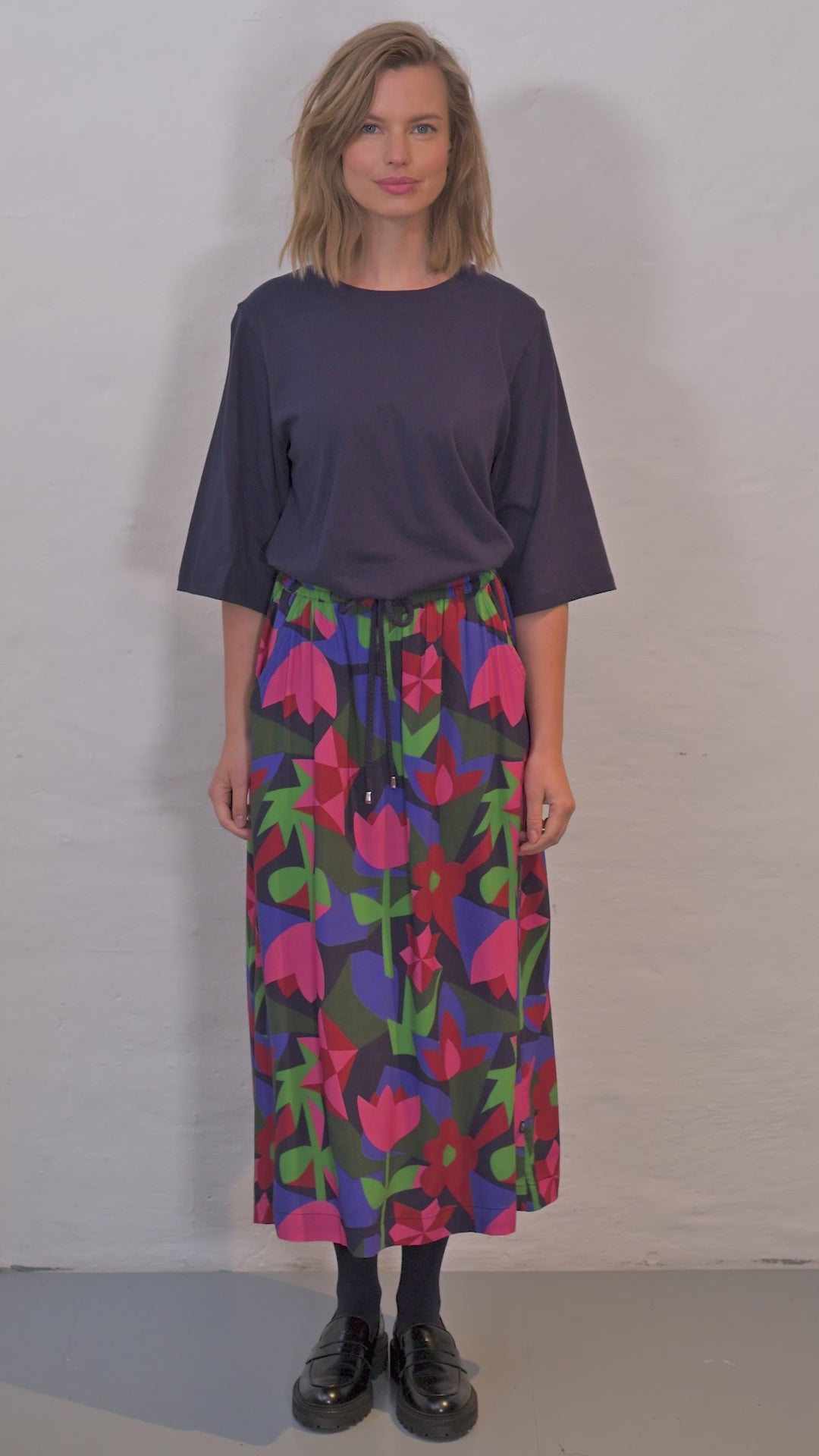 Danemanna Modal Tee Dk Navy
