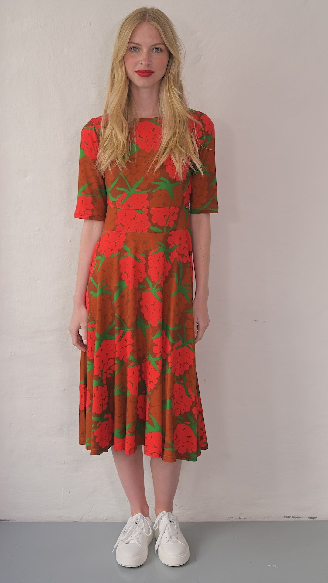 Danecharlotte Viscose Dress Rust MAXI BERRY