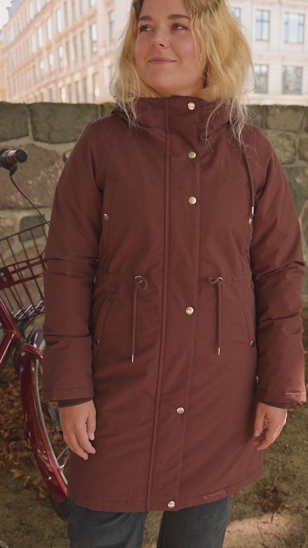Danenora Winter Parka Deep Bordeaux