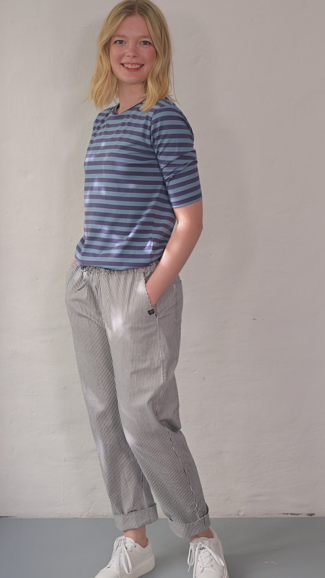 Daneholm Light Canvas Pants Milkboy Stripe