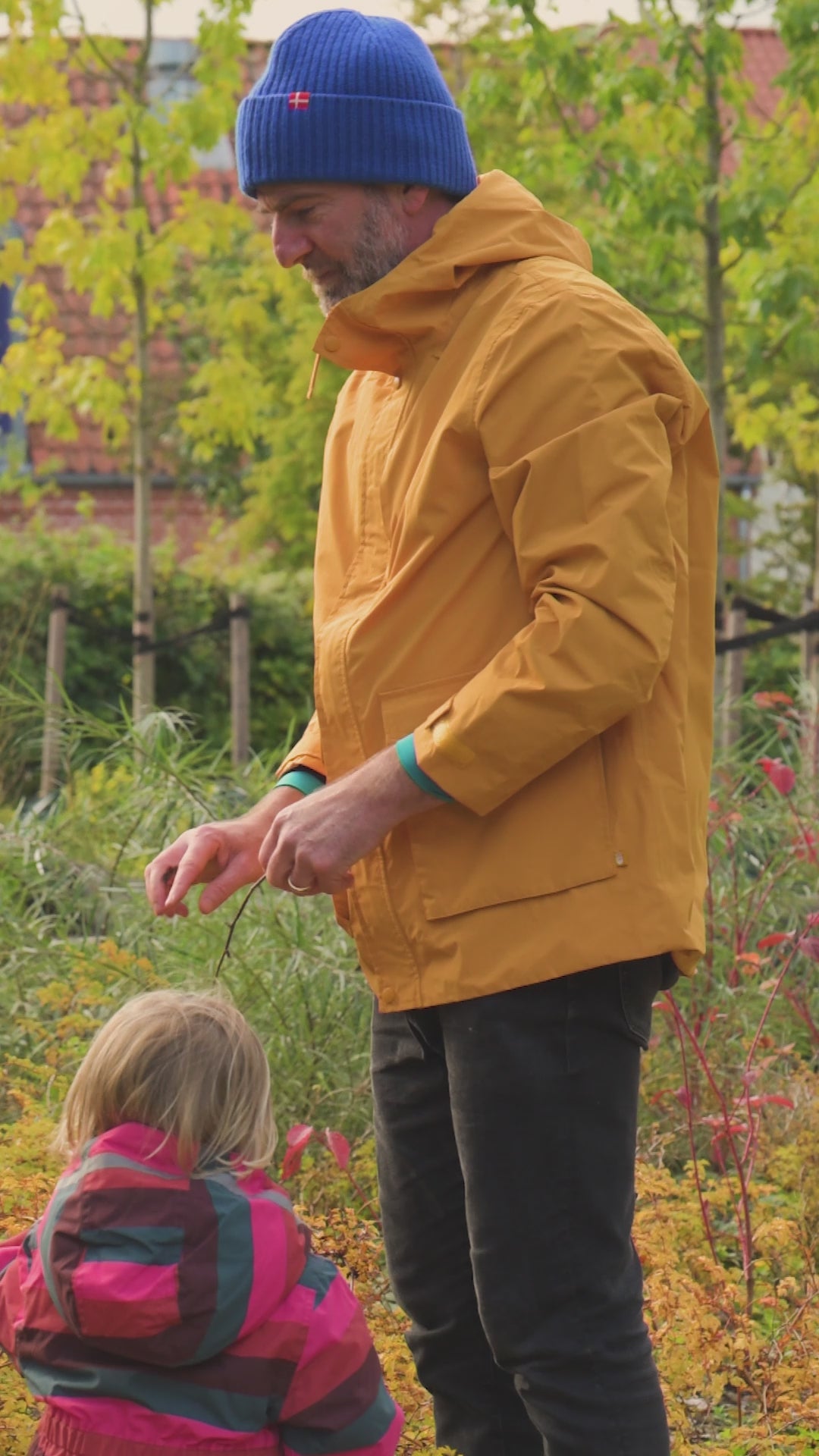 Danehirtshals Rain Jacket Dark Yellow