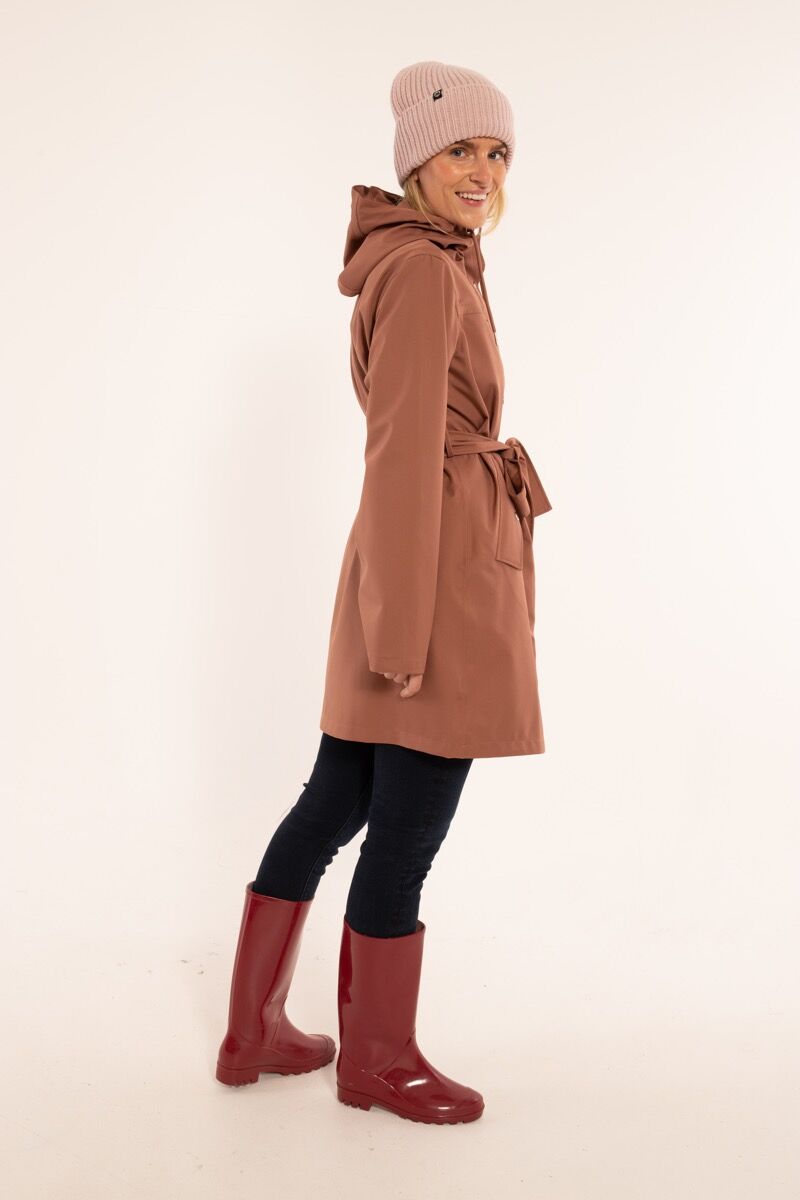 Danerainlover Raincoat Beige Rose