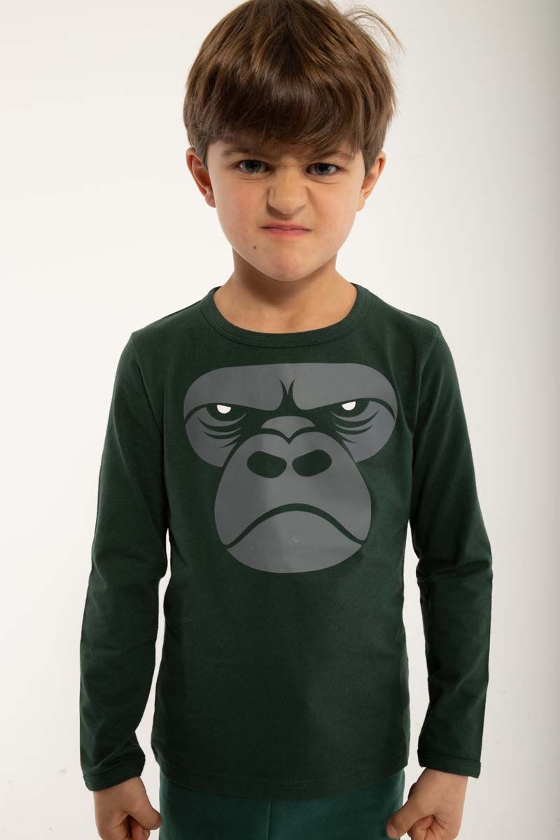 Bluse til Børn med Gorilla