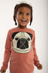 Bluse med Mops hund