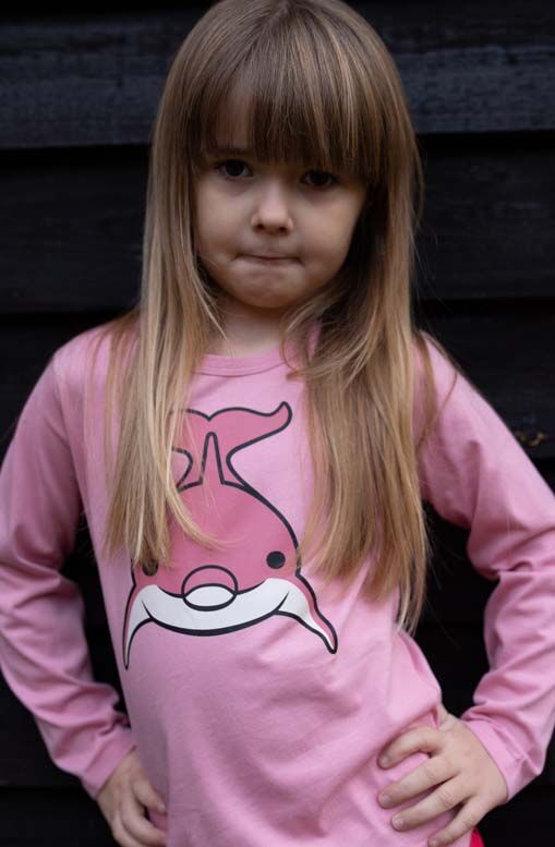 Bluse til Børn med Delfin