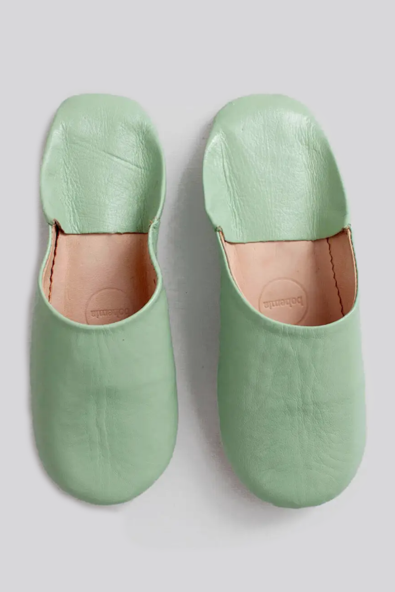 Marokkanske Babouche Tøfler Sage