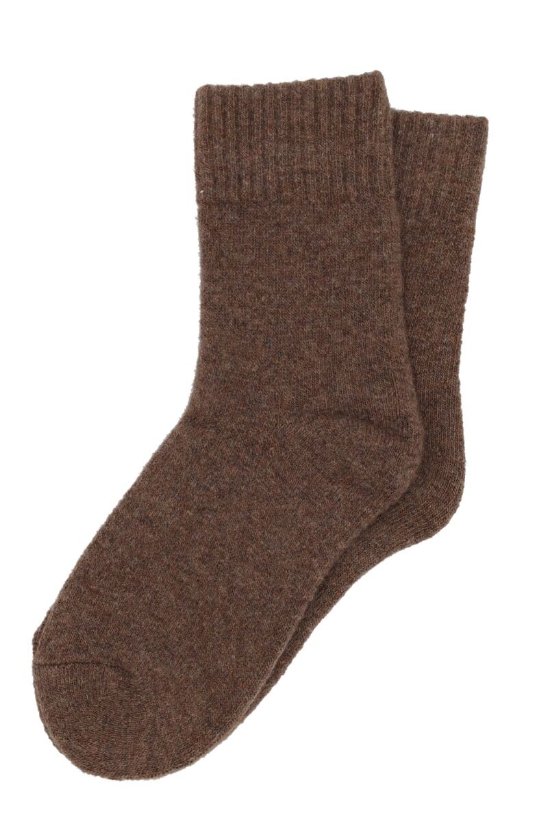 Danish Winter Wool Socks Coffee