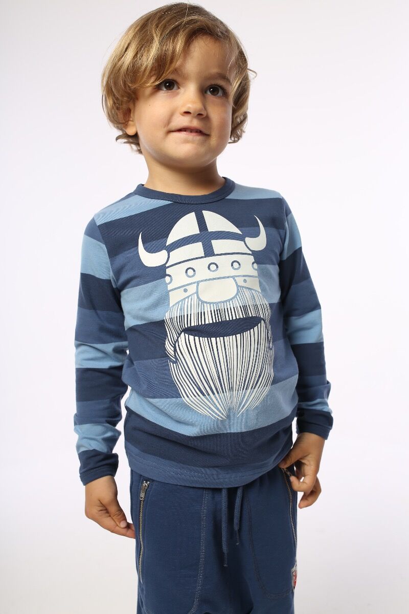 Bluse til børn med viking