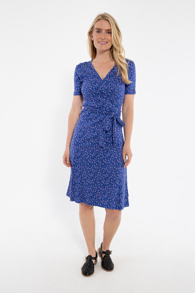 ORGANIC - Danevenice Inter Dress Deep Marine FLEURIE