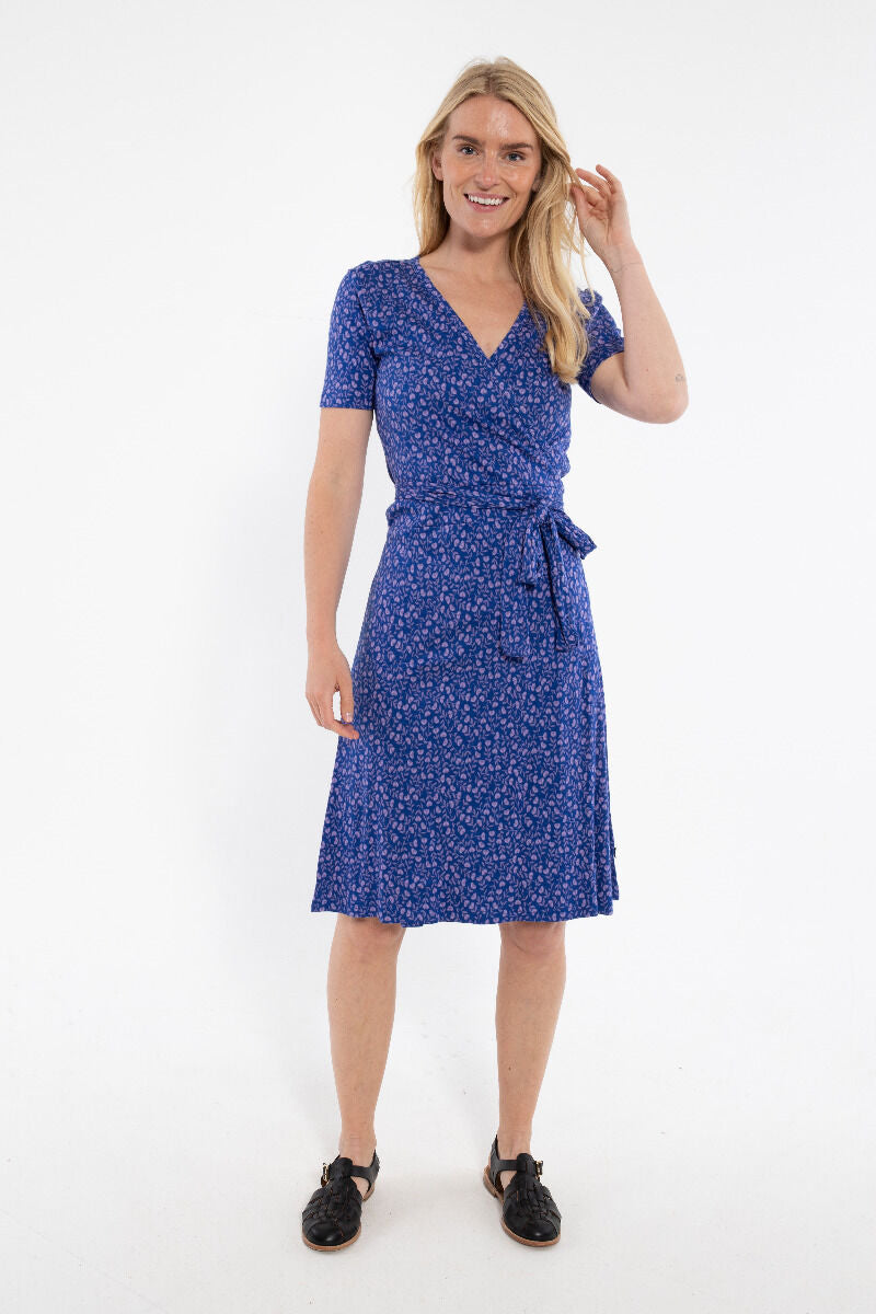 ORGANIC - Danevenice Inter Dress Deep Marine FLEURIE