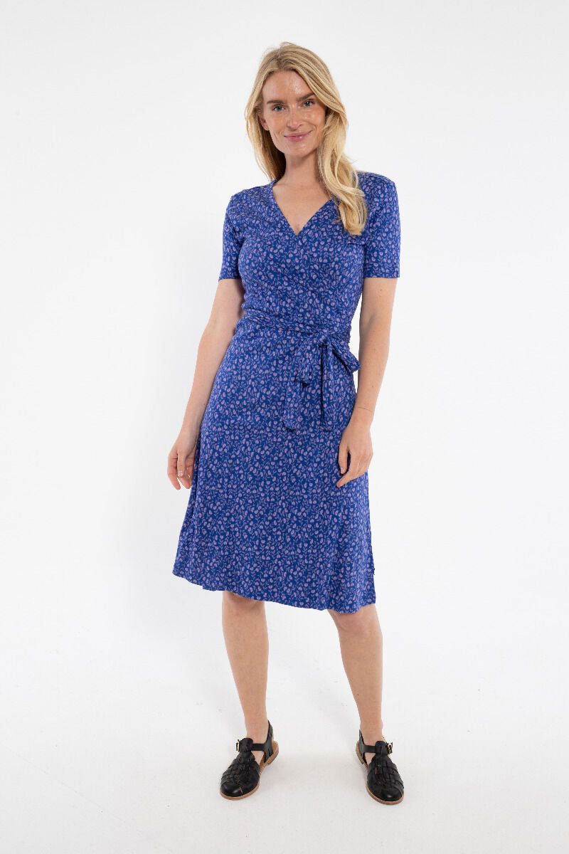 ORGANIC - Danevenice Inter Dress Deep Marine FLEURIE