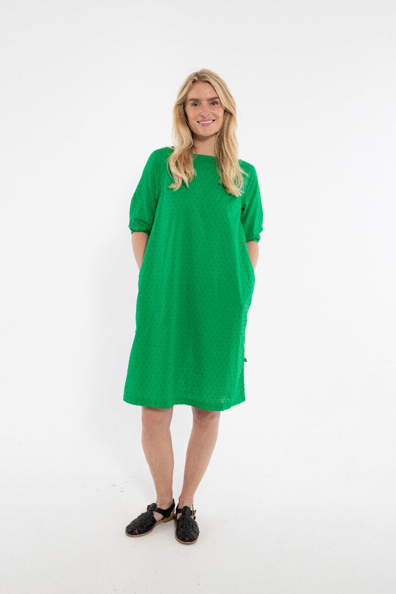 Danefresia Cotton Dot dress Green