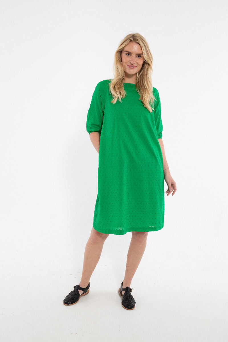 Danefresia Cotton Dot dress Green