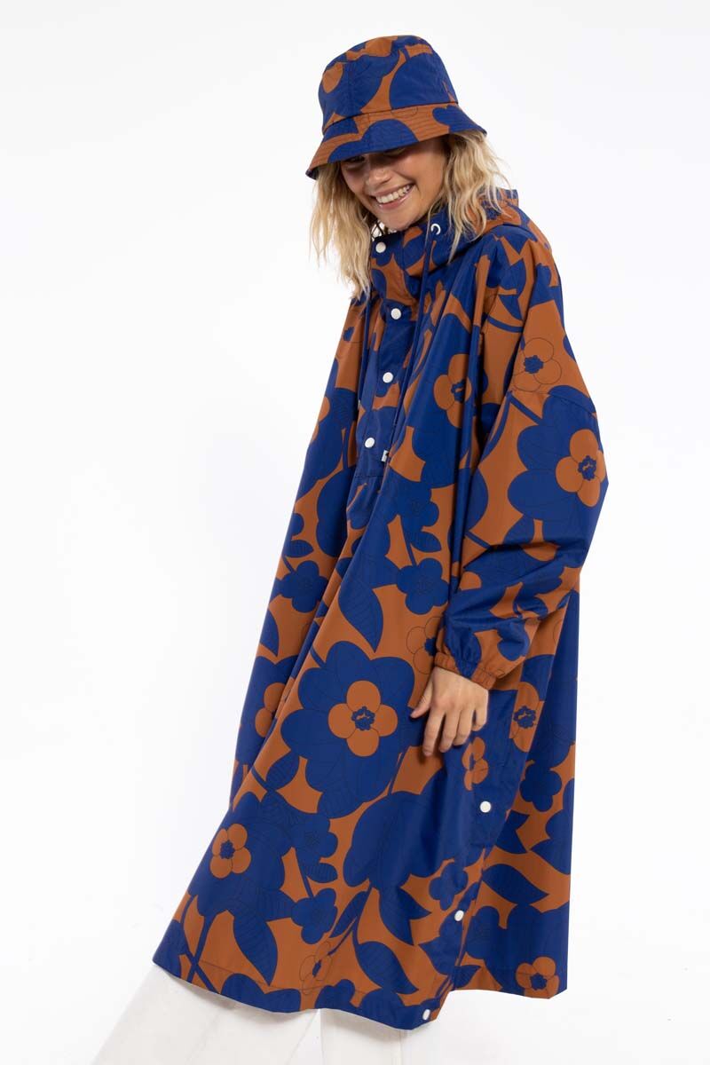 Danebucket Rain Hat Occer/Royal Blue BLOOM BOOM