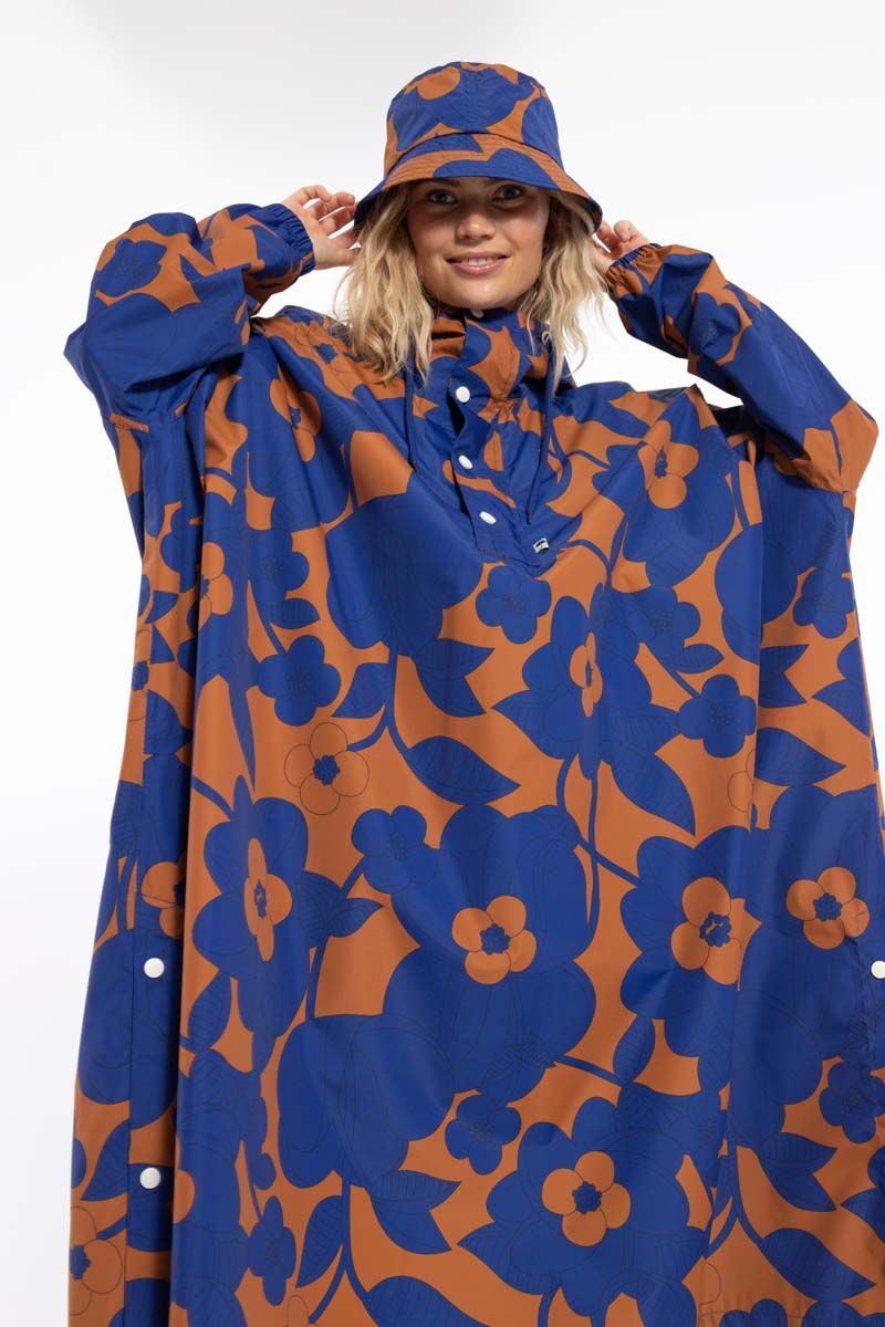 Danebucket Rain Hat Occer/Royal Blue BLOOM BOOM