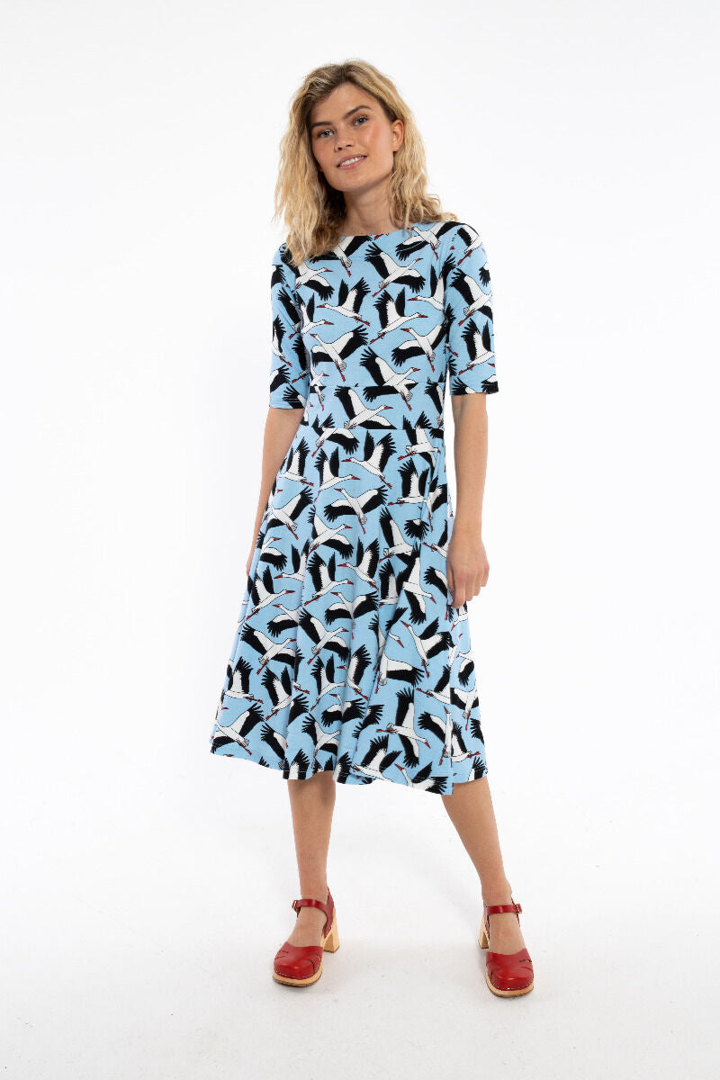 Danecharlotte Cotton Dress Light Blue STORK