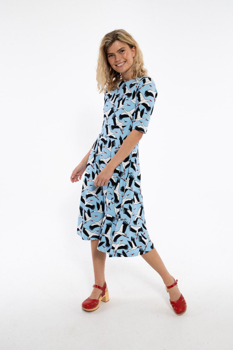 Danecharlotte Cotton Dress Light Blue STORK
