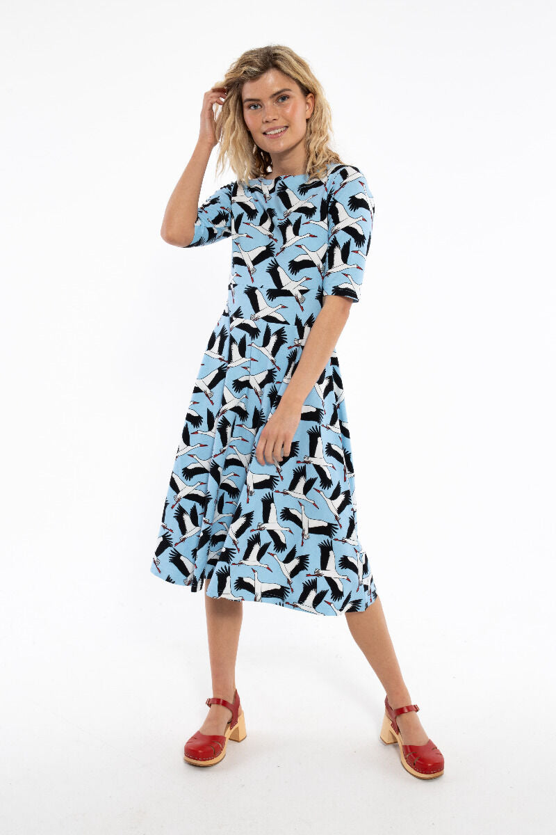 Danecharlotte Cotton Dress Light Blue STORK