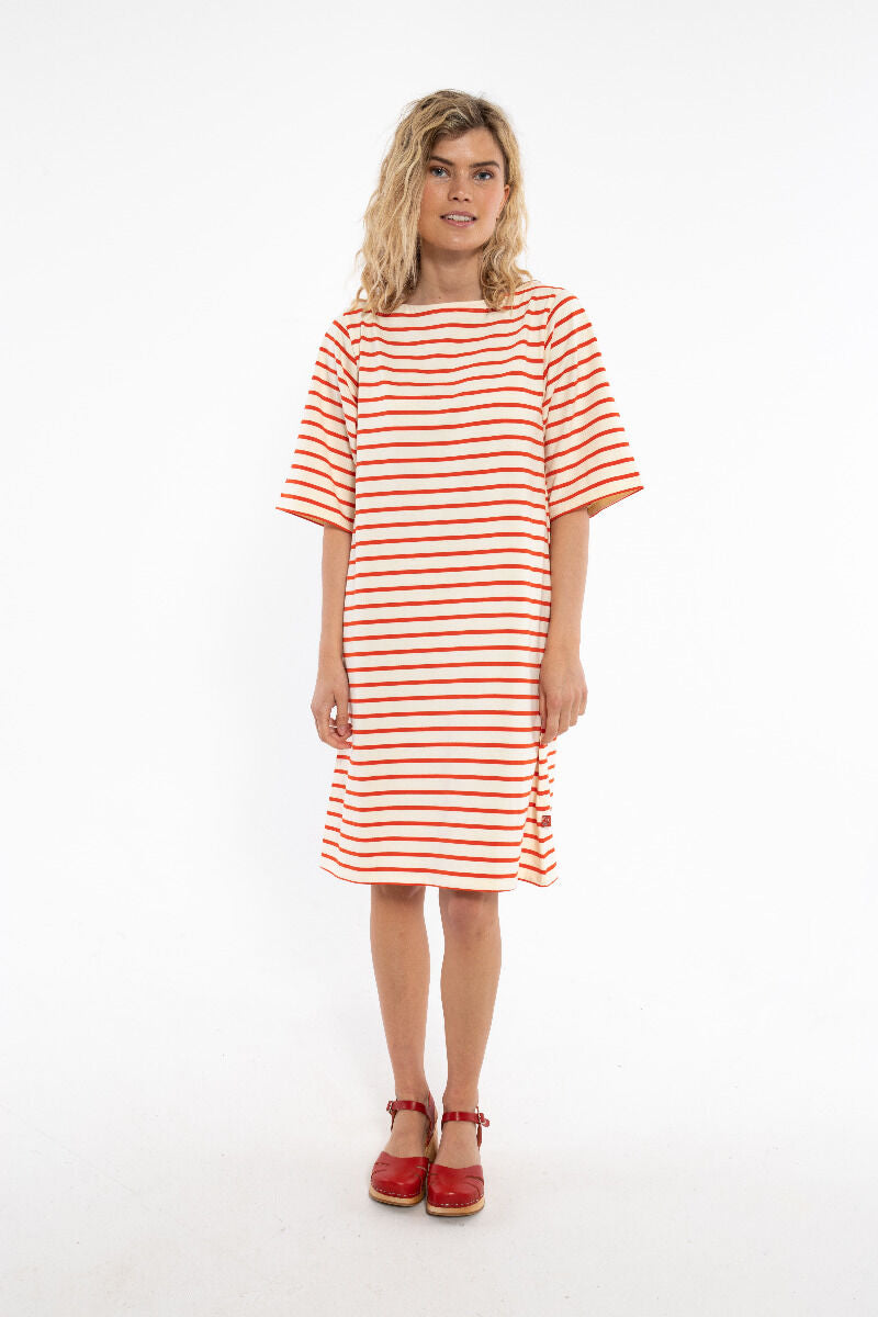 Danetrinidad Dress Chalk/Bright Red