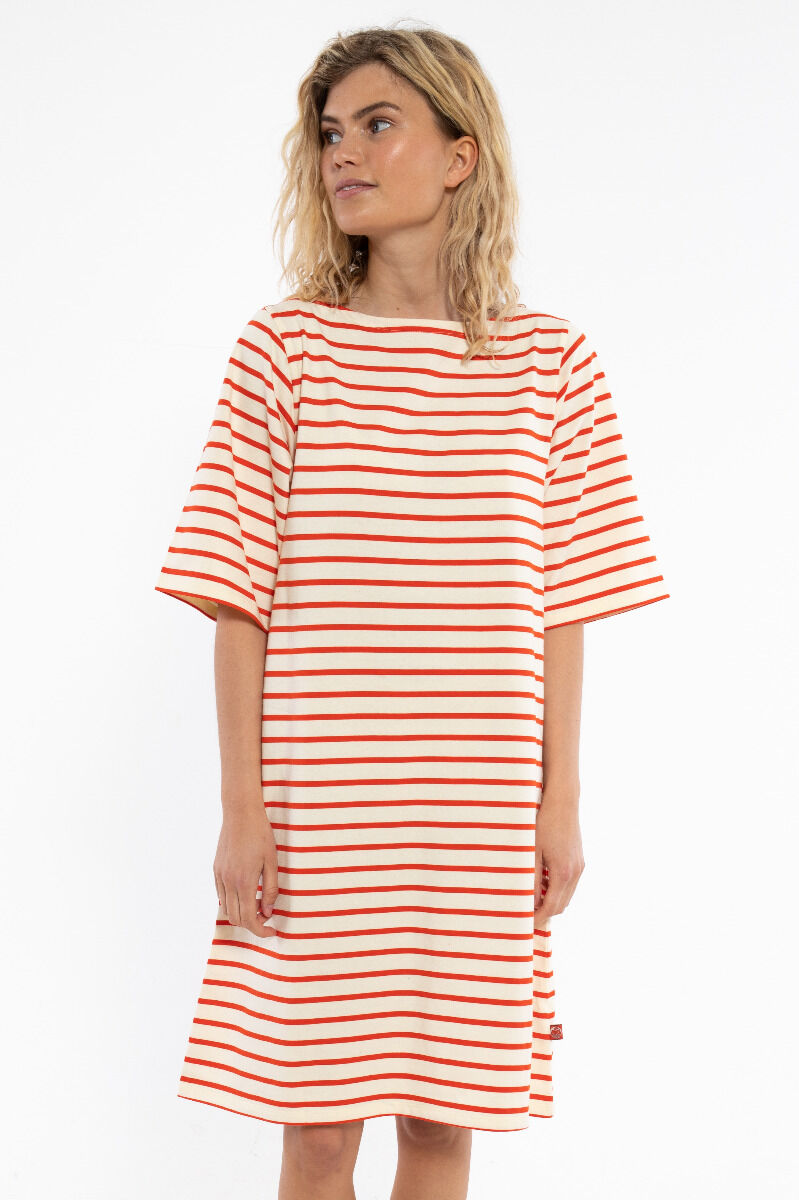 Danetrinidad Dress Chalk/Bright Red