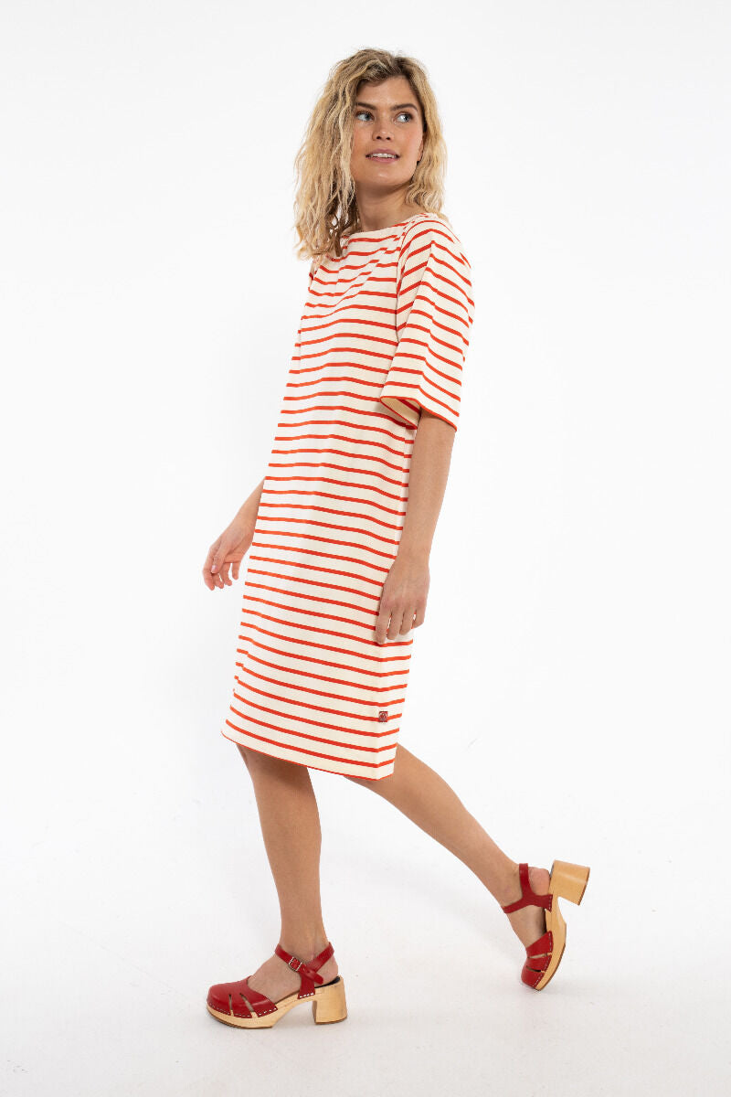 Danetrinidad Dress Chalk/Bright Red