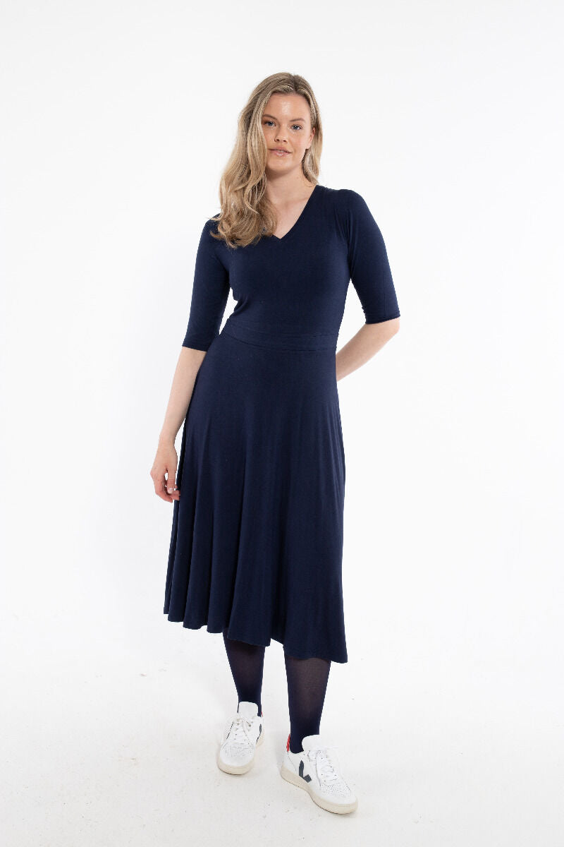 Danandersen Viscose Dress Navy