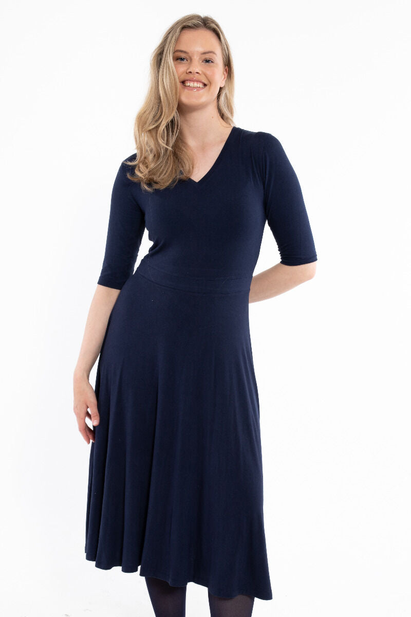 Danandersen Viscose Dress Navy
