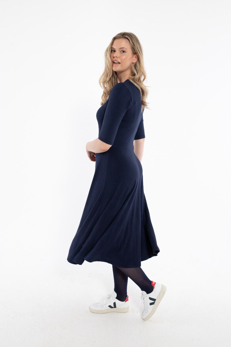 Danandersen Viscose Dress Navy