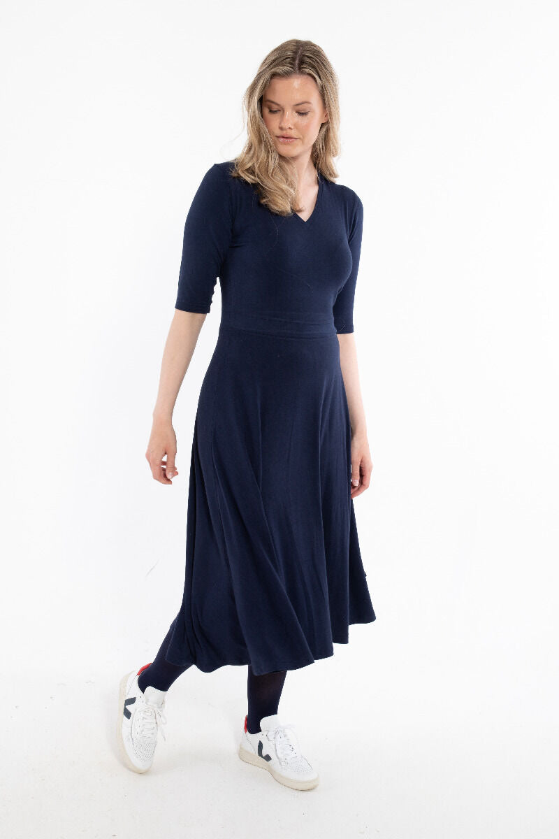 Danandersen Viscose Dress Navy