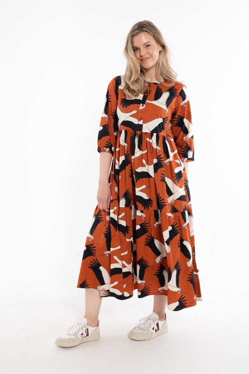 Danegoodie dress Rust BIG STORK