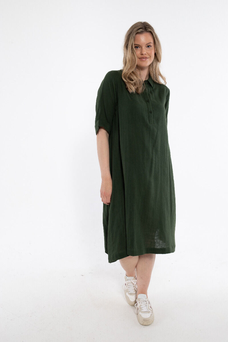 Danane Cloth Dress Dk Army