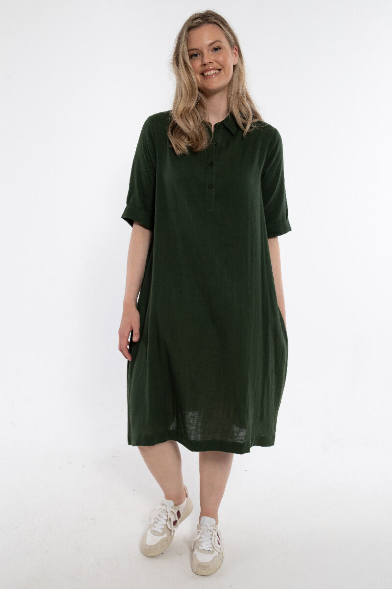 Danane Cloth Dress Dk Army
