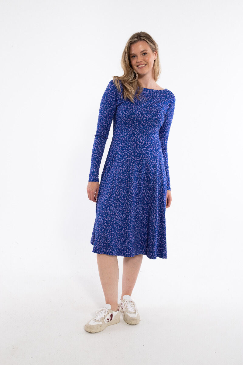 ORGANIC - Danesigrid Interlock Dress Deep Marine FLEURIE